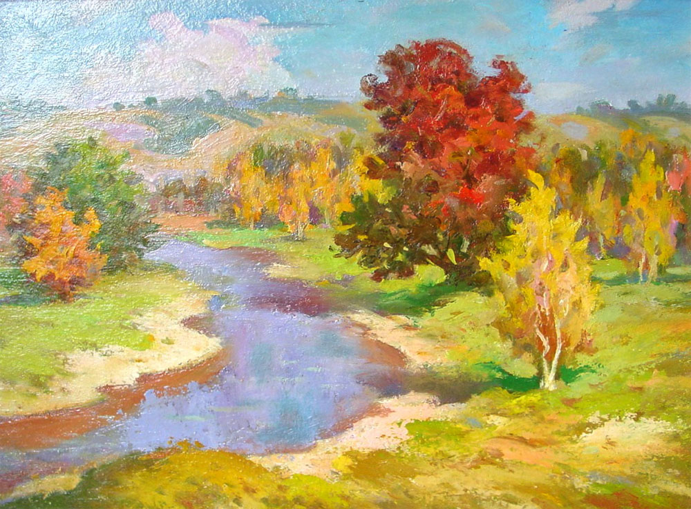 «Осінній пейзаж». 2004. Полотно, олія